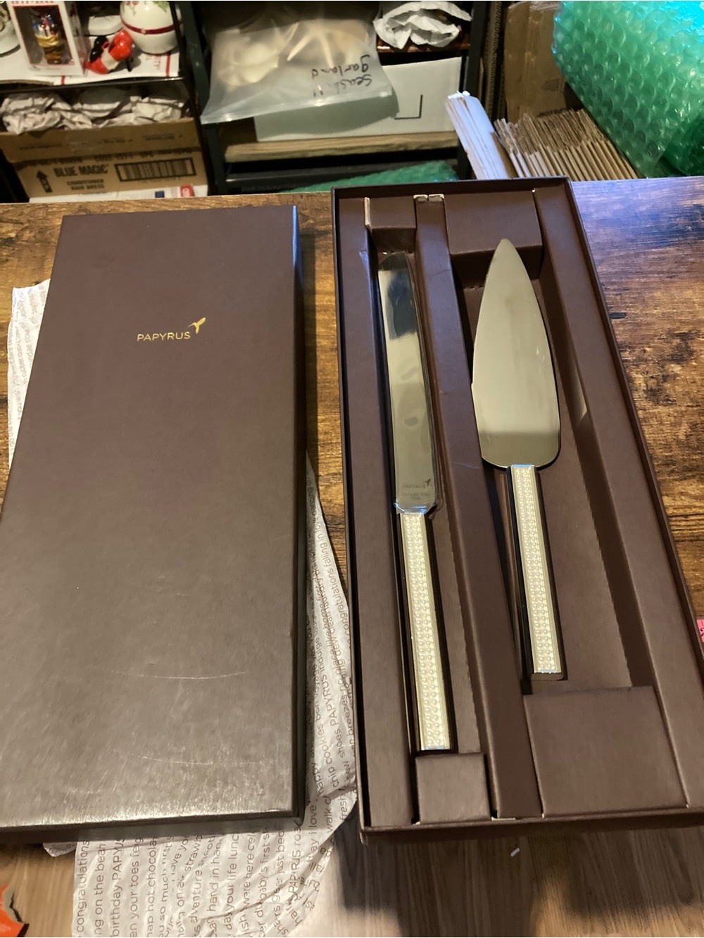 Papyrus stainless steel wedding set